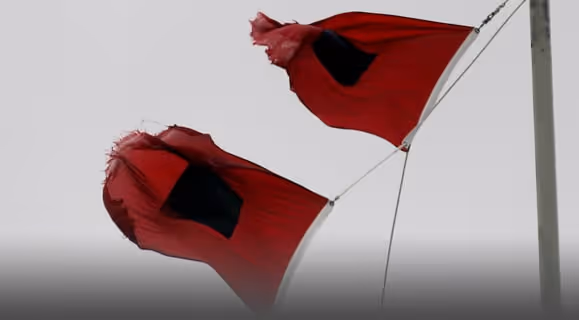 hurricane warning flag