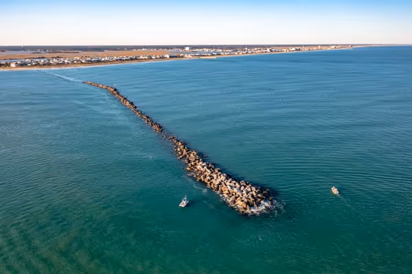 A rock path on the see 