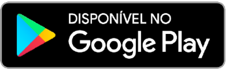 Imagem do logo "Disponível no Google Play".