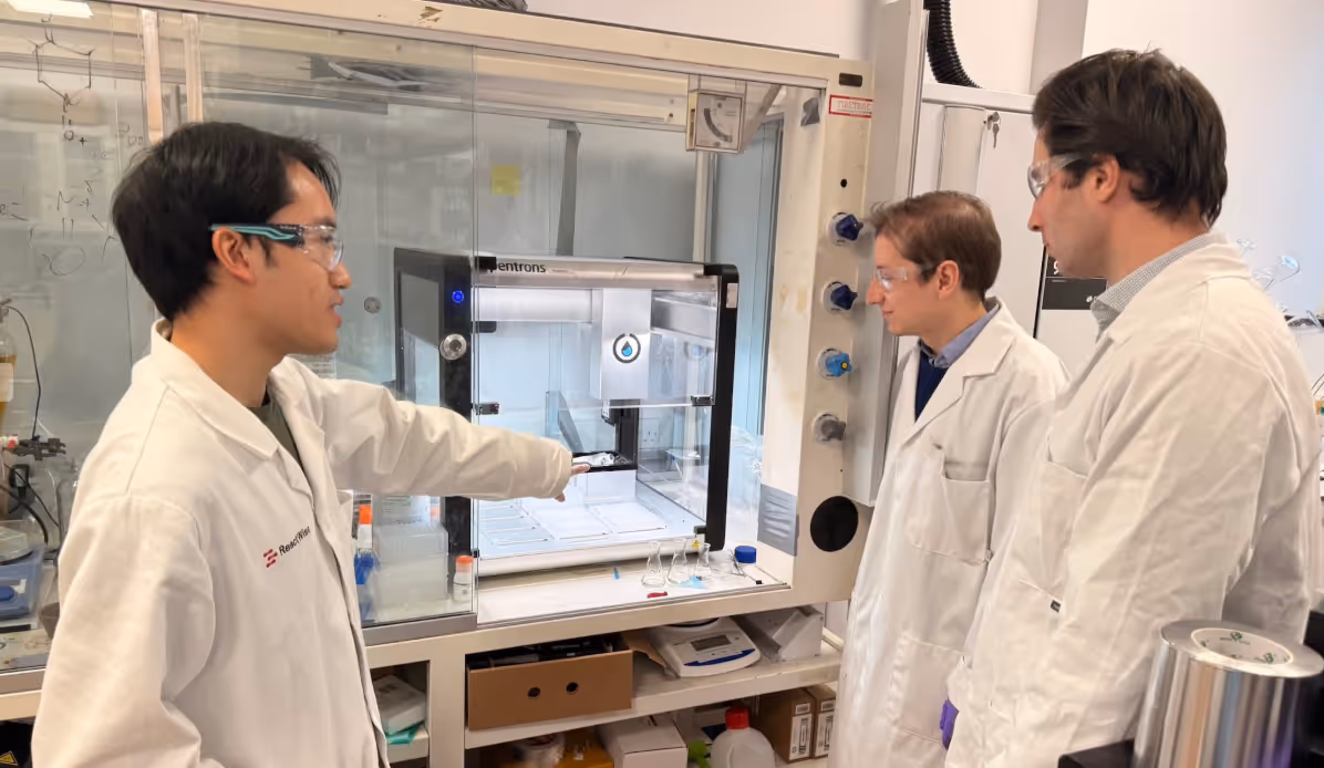 ReactWise team in the lab