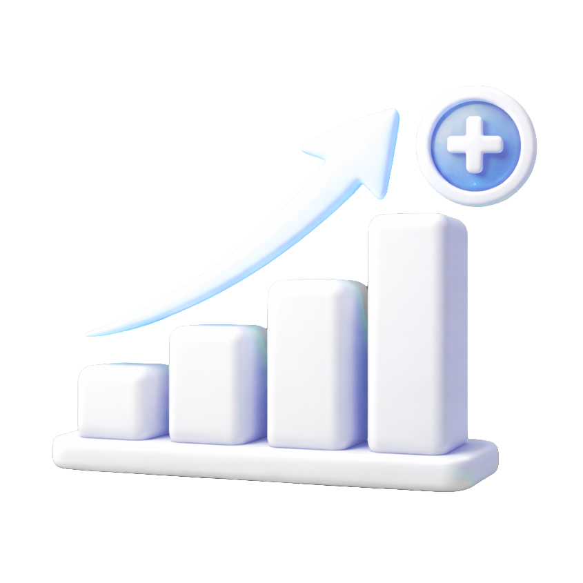 Graphisme en croissance illustrant l'augmentation de capacités sans recrutement