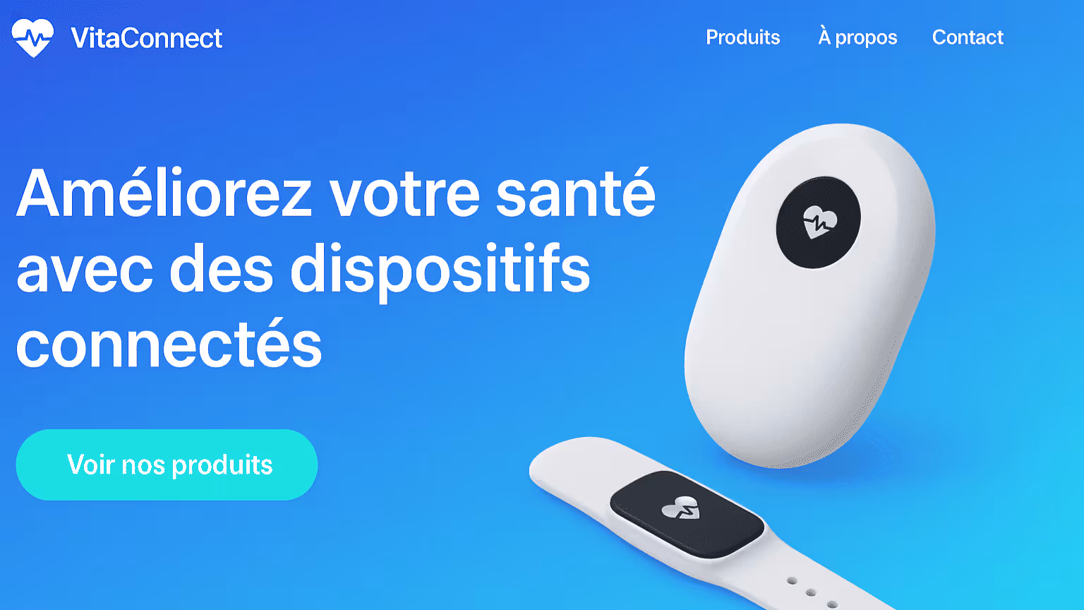 Image illustrant la création de site internet relatif au technologies connectées à la santé.