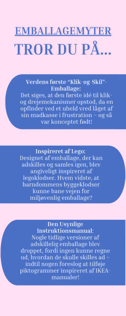 Myter om emballage og adskillelse