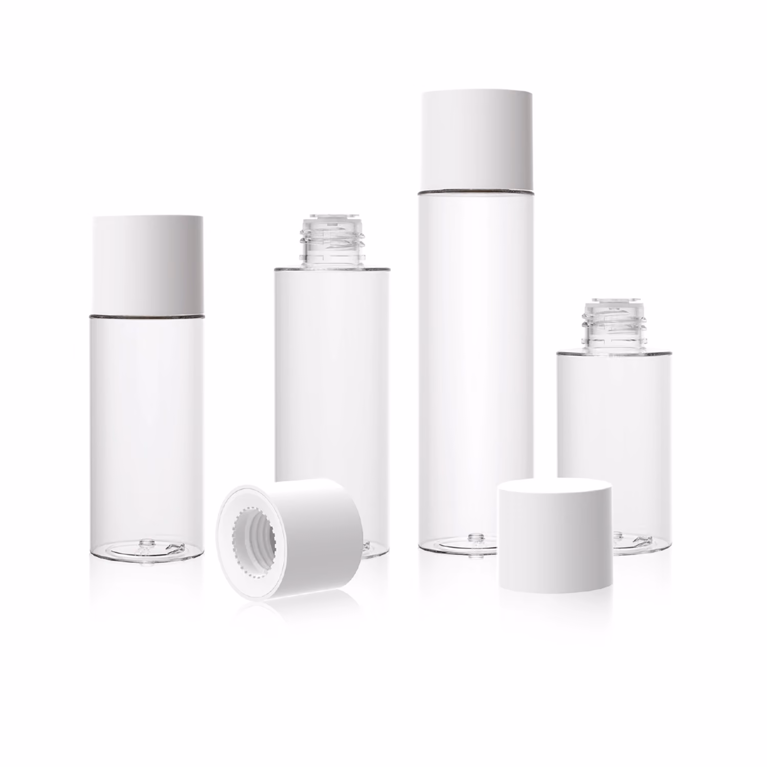 Toner bottle in ABS, PET and PP