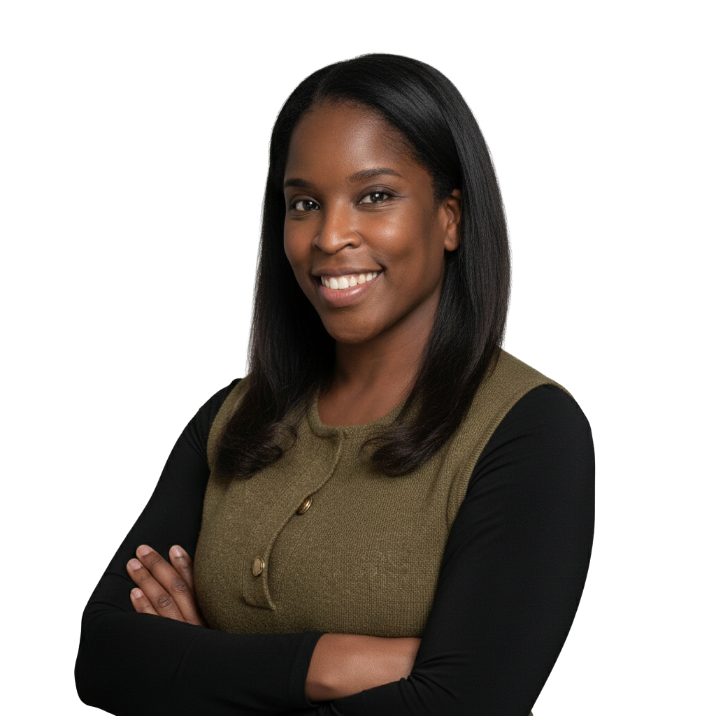 Smiling woman standing