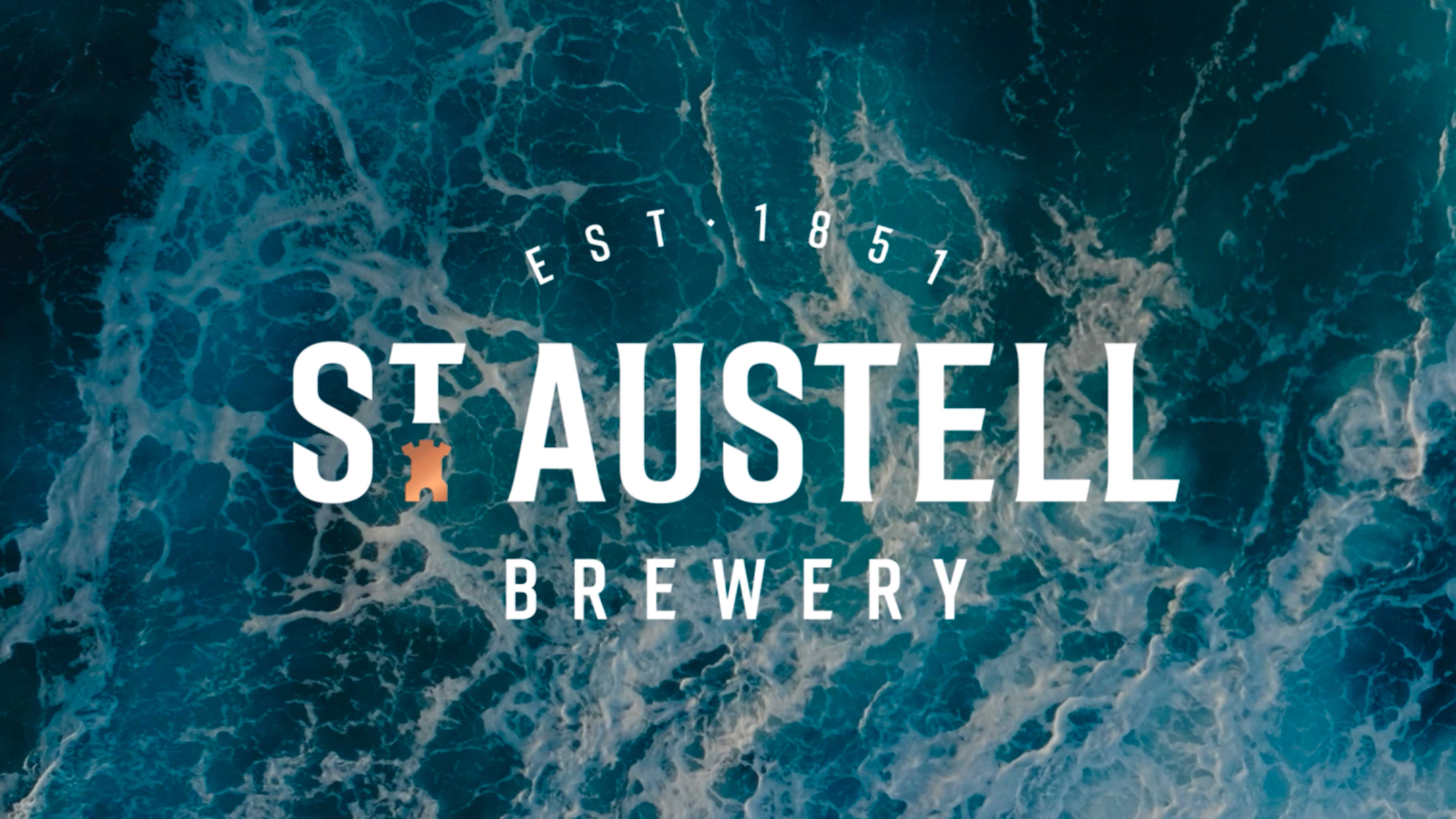St Austell Brewery logo featuring a stylized design with the brewery's name prominently displayed