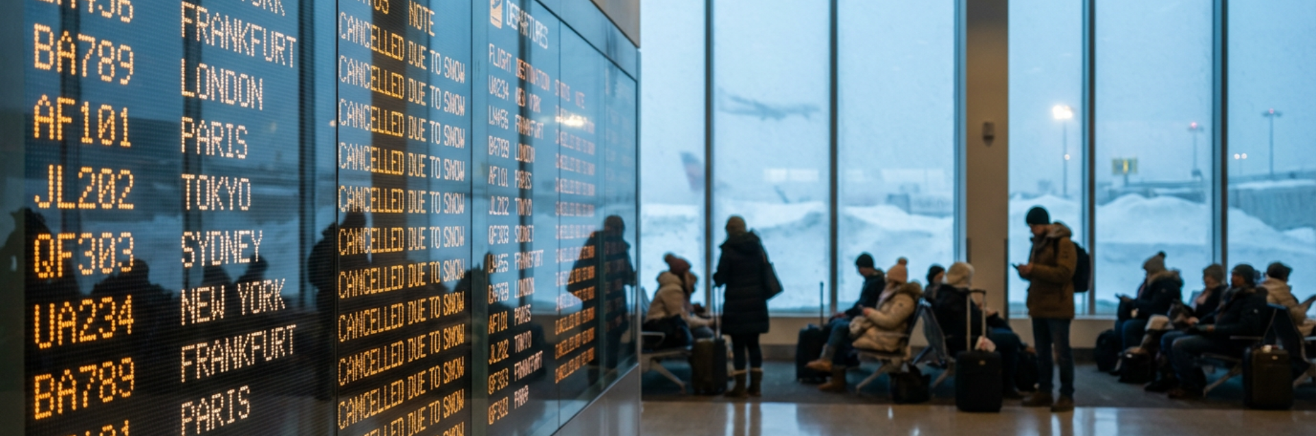 People in the airport