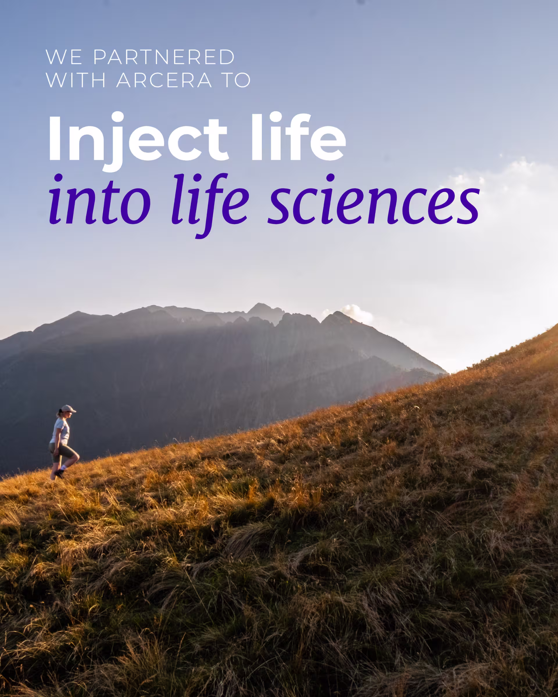 An engaging graphic representing the infusion of energy and creativity into the life sciences field, with lively visuals.