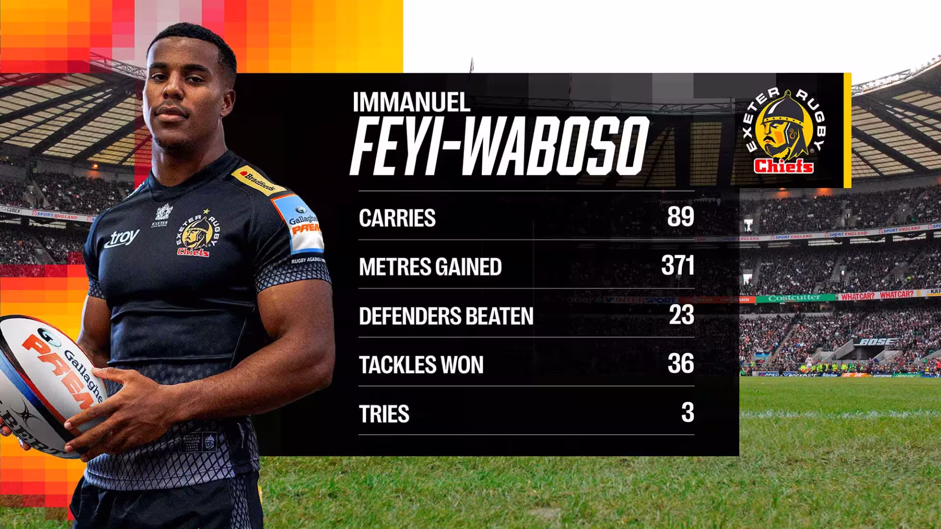 gallagher prem player on tv post match