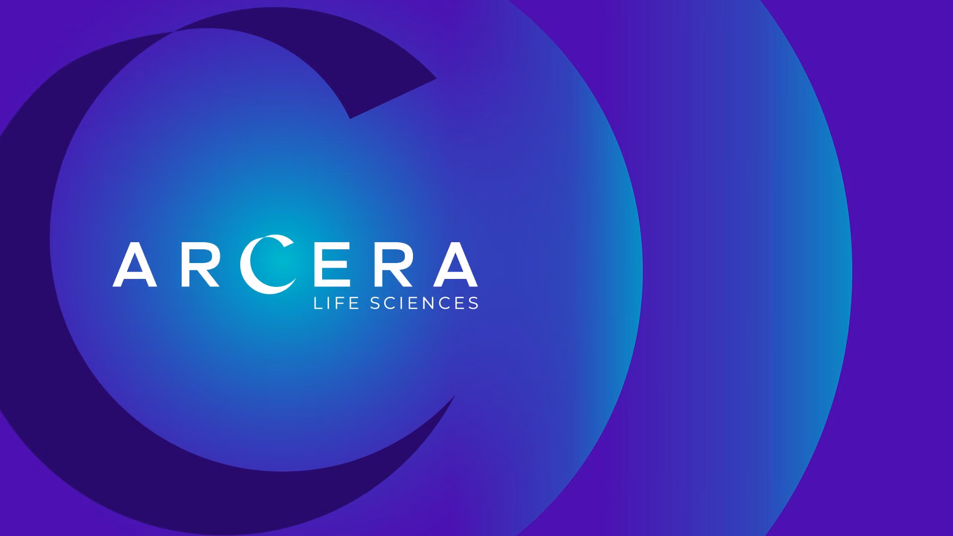 Logo of Arcera Life Sciences featuring a modern design with a stylised representation of life sciences elements.