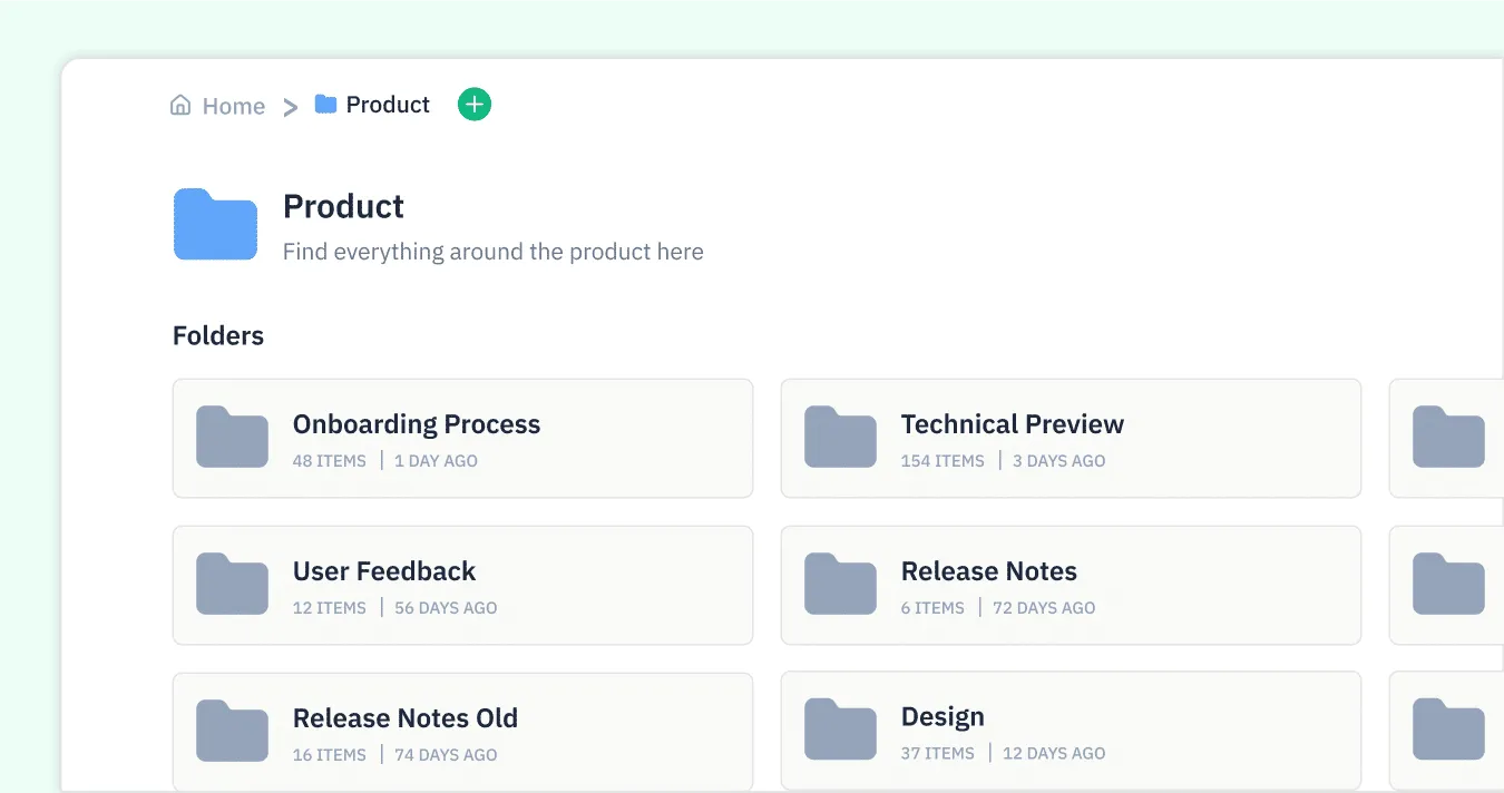 File and folder organization