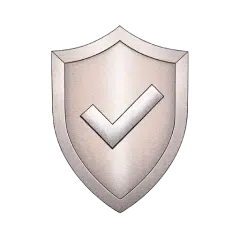Shield with a checkmark 