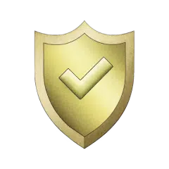 Shield with a checkmark 