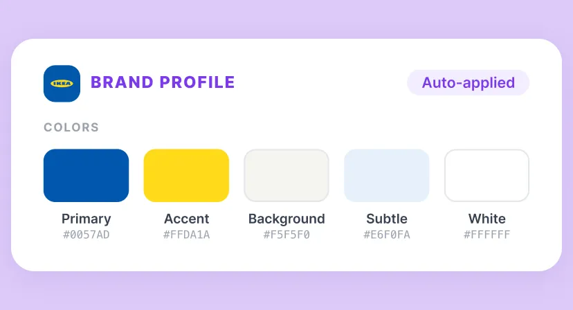 UI Illustration of Brand Hub: Colors