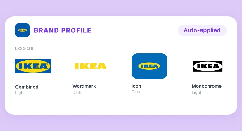 UI Illustration of Brand Hub: Logos