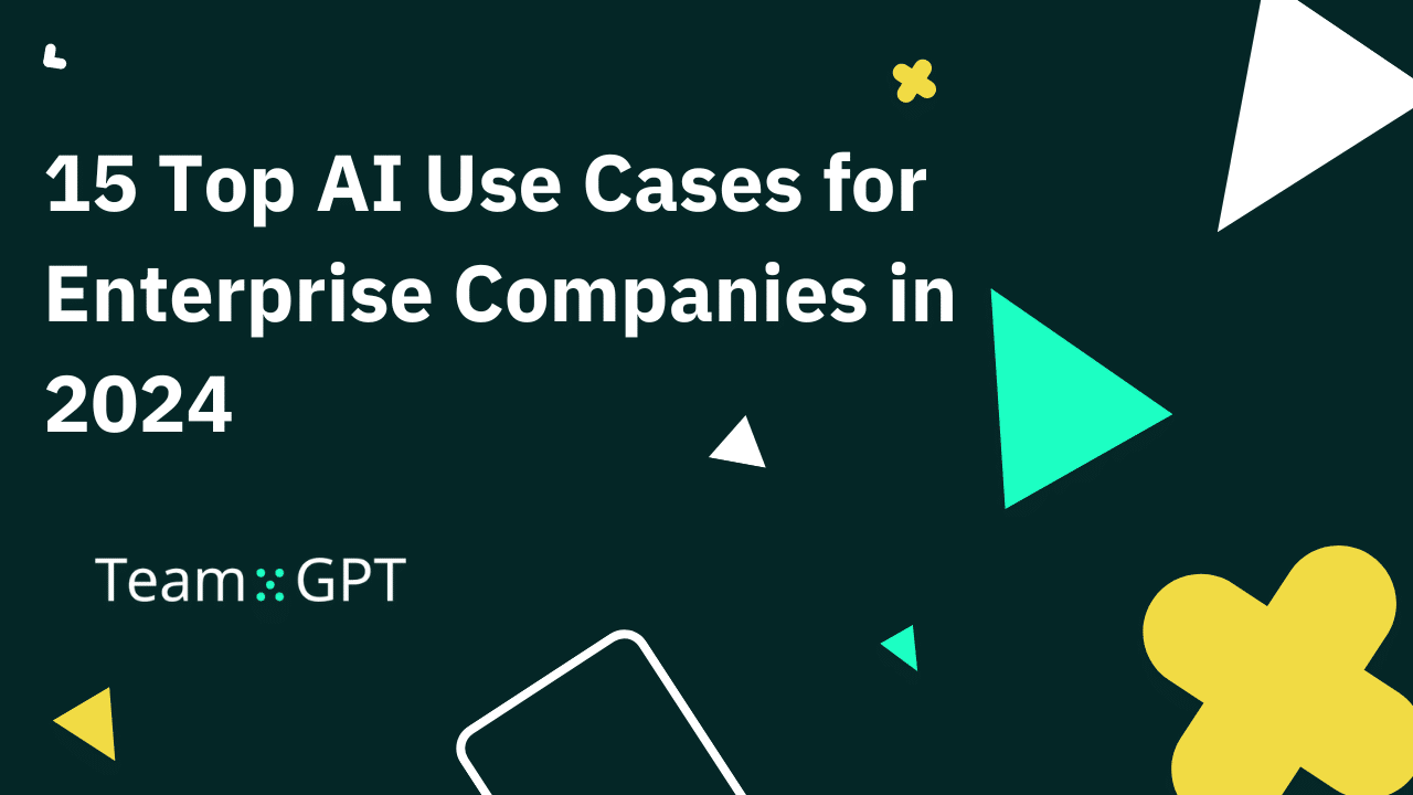 infographic about how AI helps enterprise companies