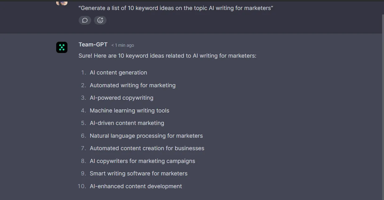 keyword research command for chatgpt