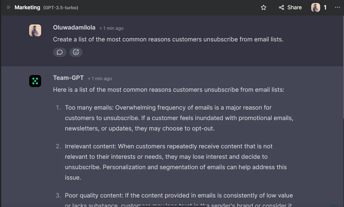 prompt to reduce newsletter churn in chatgpt