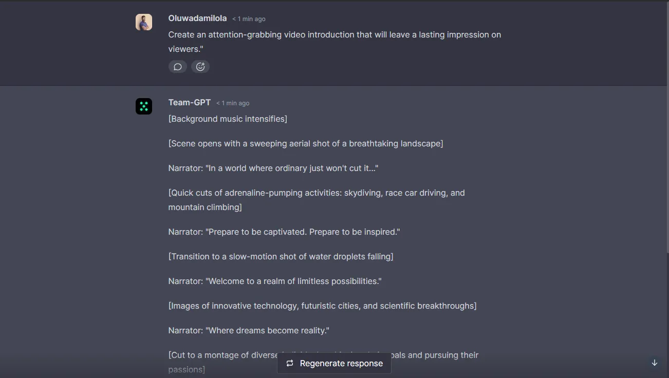 video hook creator prompt for ai