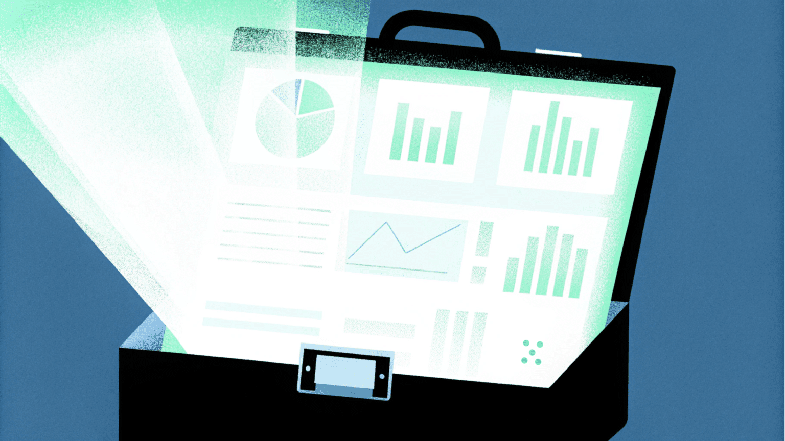 Infographic of an opening suitacse