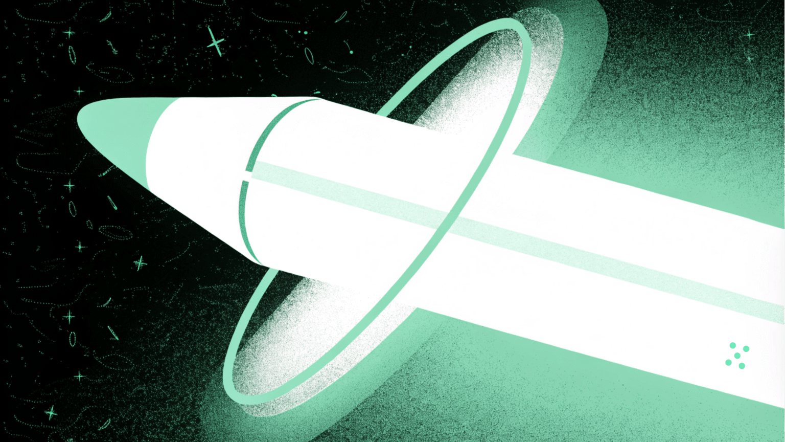 Illustration of a rocket