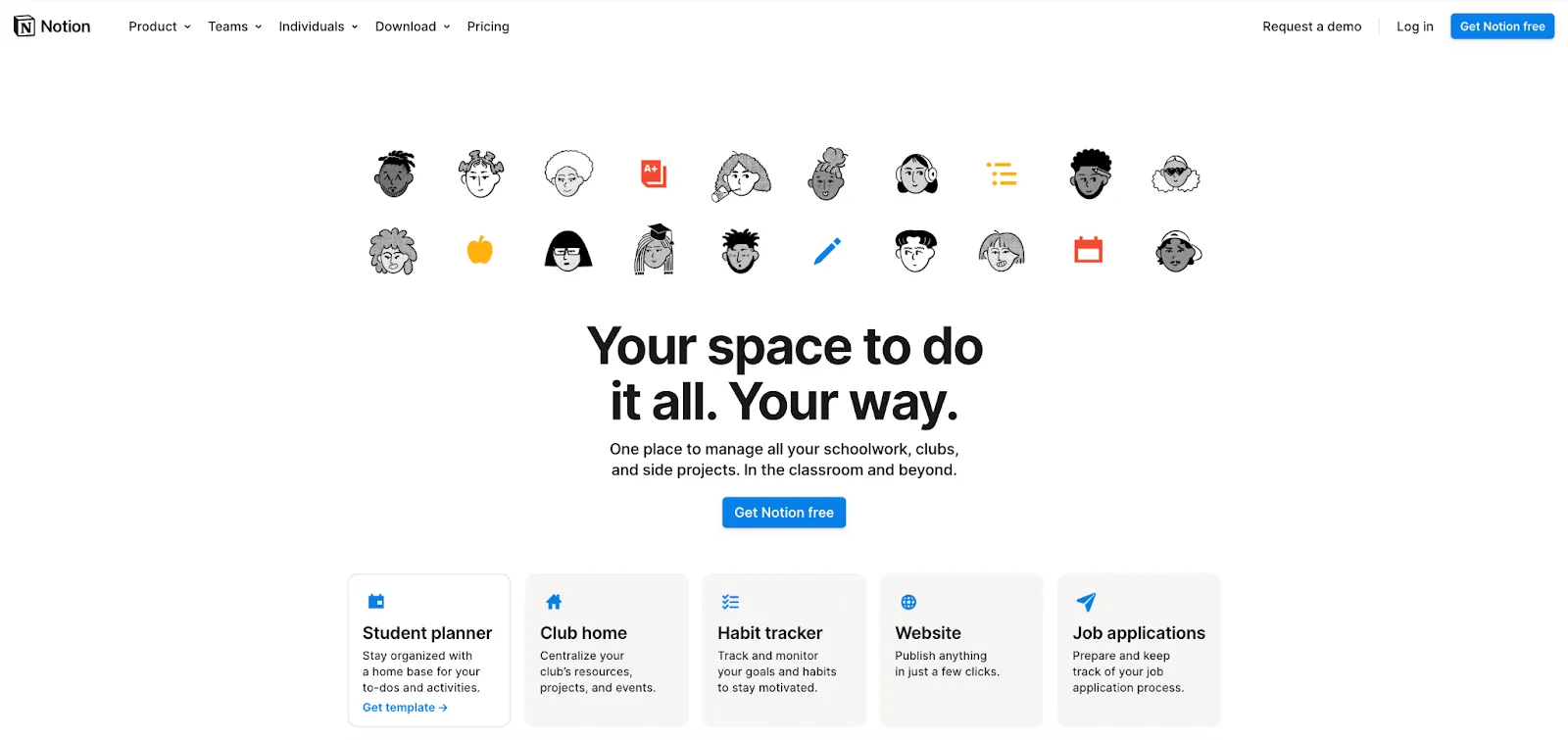 Notion AI's smart document organization interface