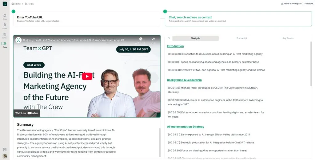 youtube navigator screenshot