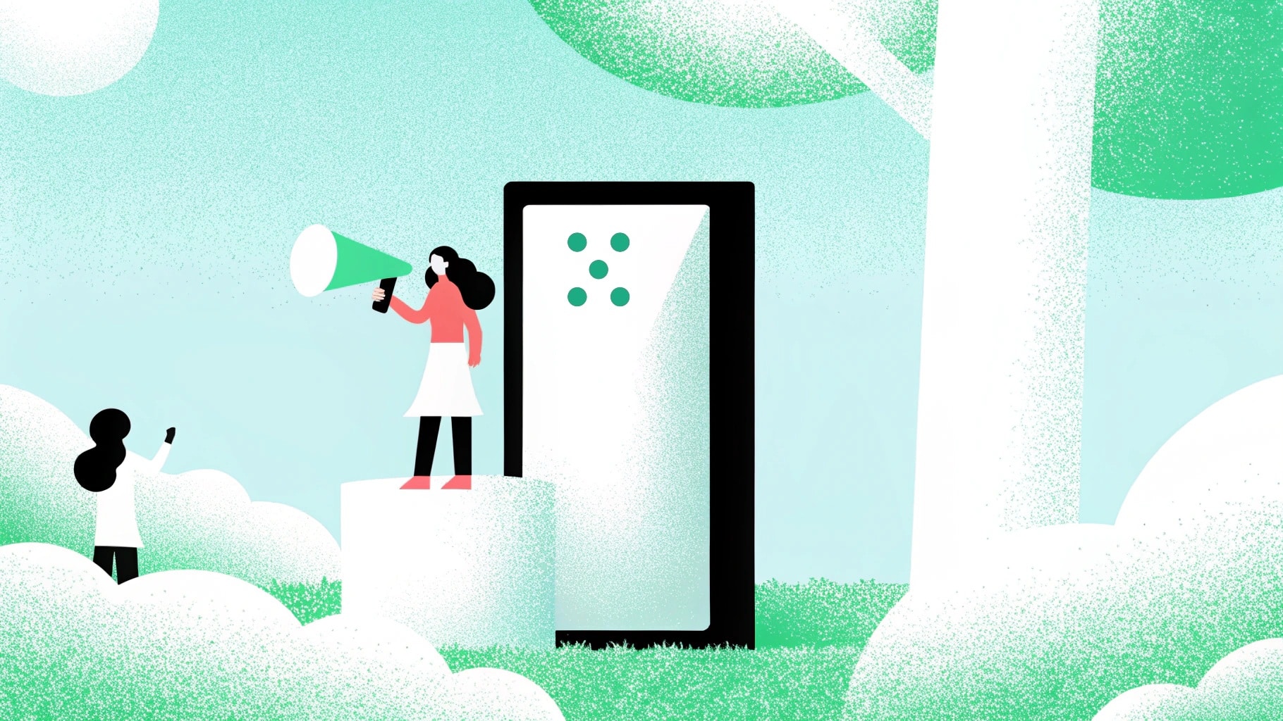 Website Copy Generation Illustration