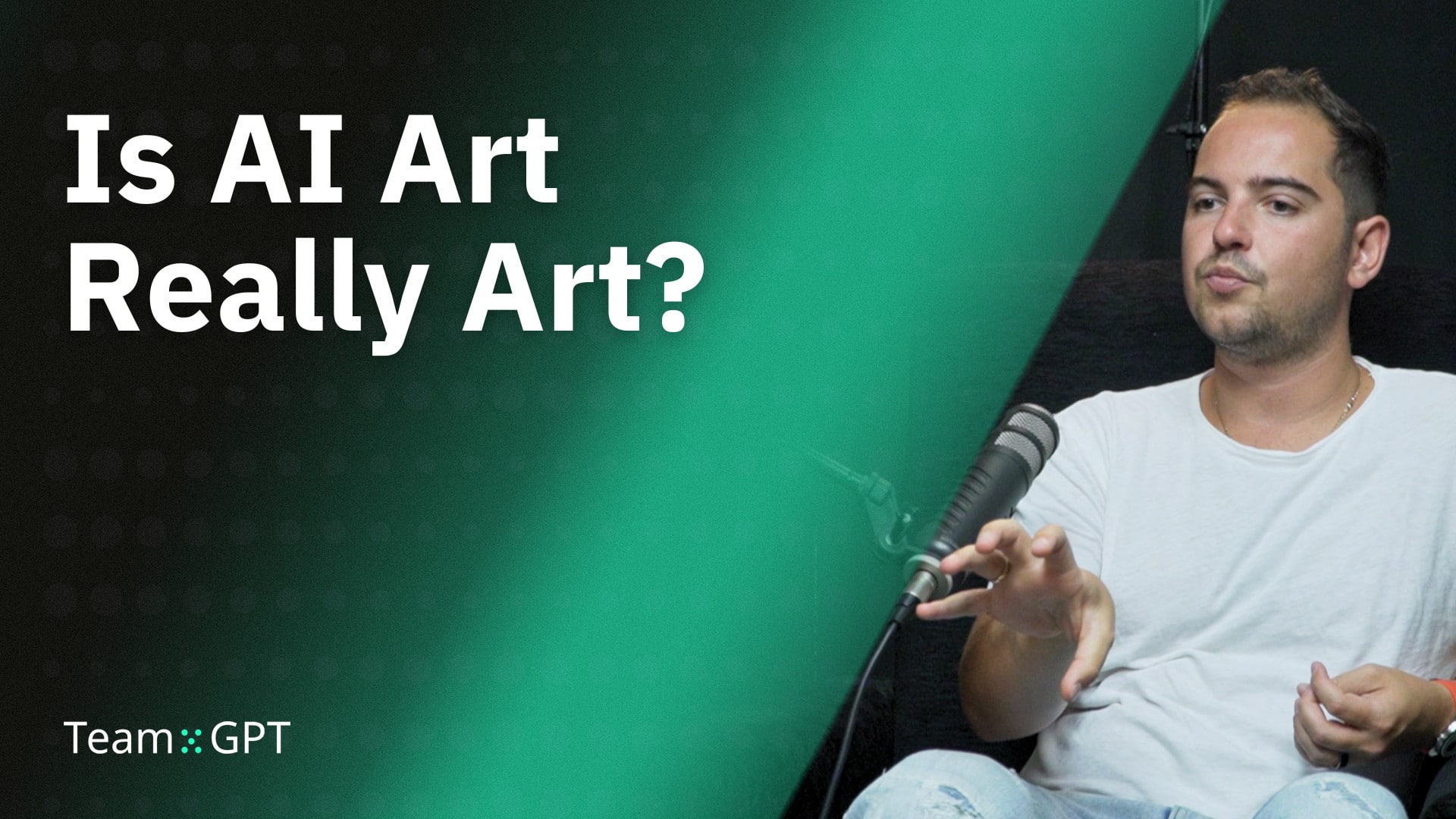 Iliya from Juma (formerly Team-GPT) talking about AI Art