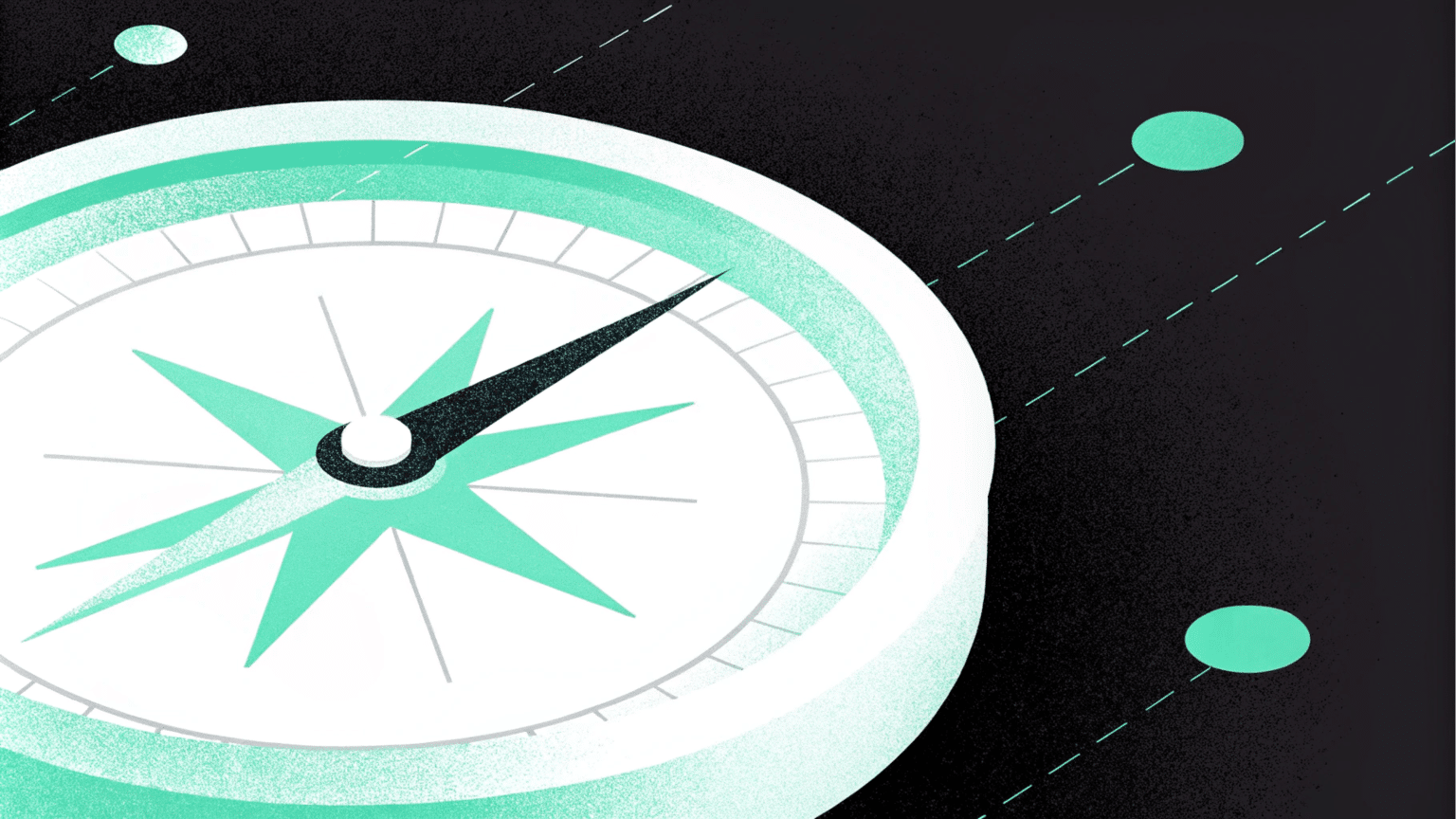 Illustration of a compass