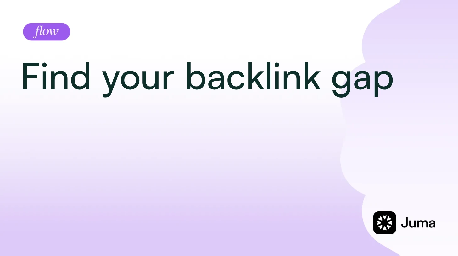 Find your backlink gap