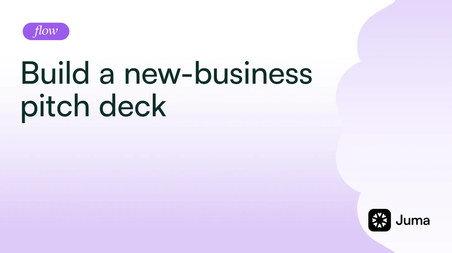 Build a new-business pitch deck