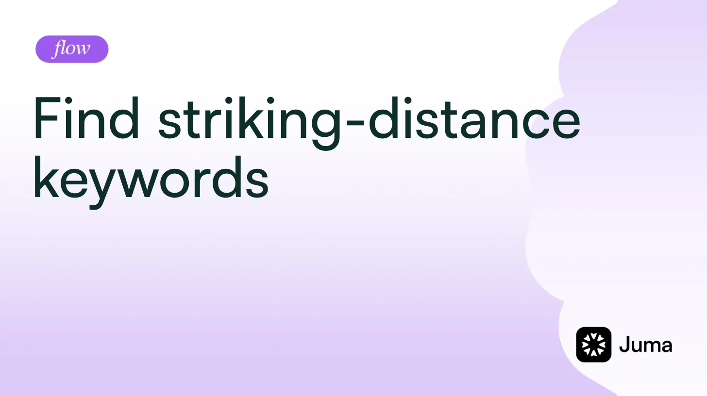 Find striking-distance keywords