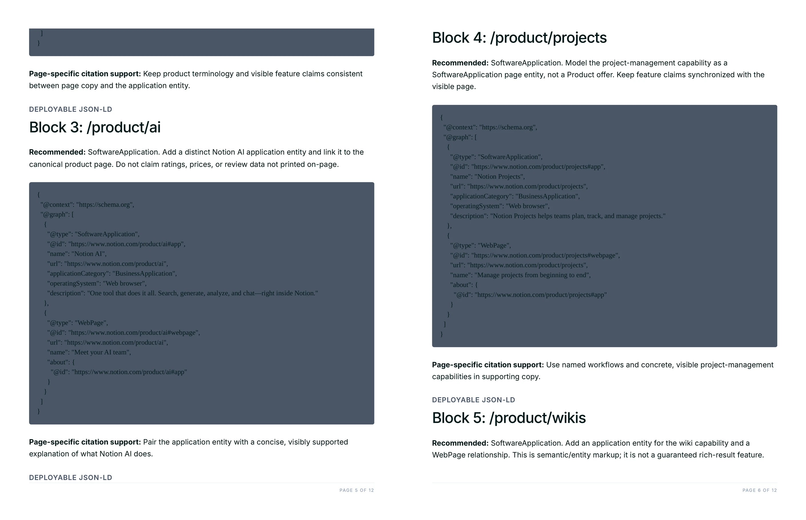 JSON-LD blocks