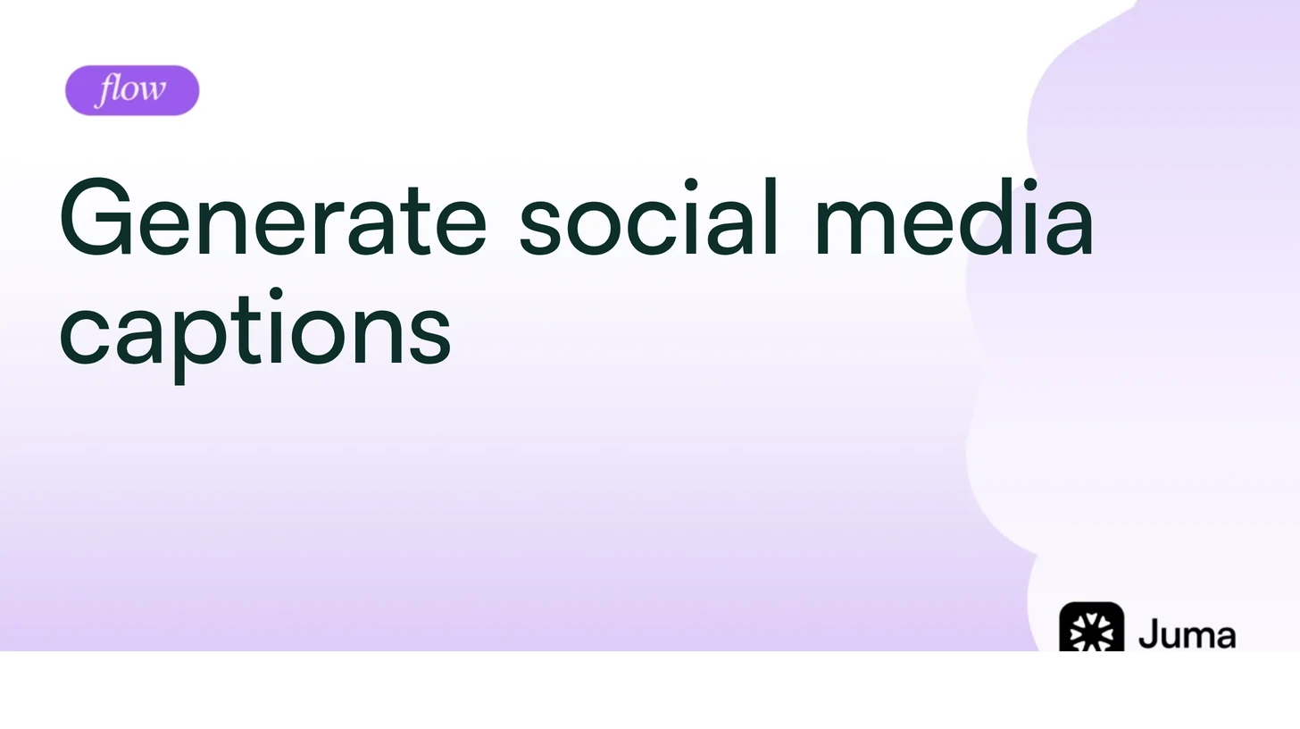 Generate social media captions