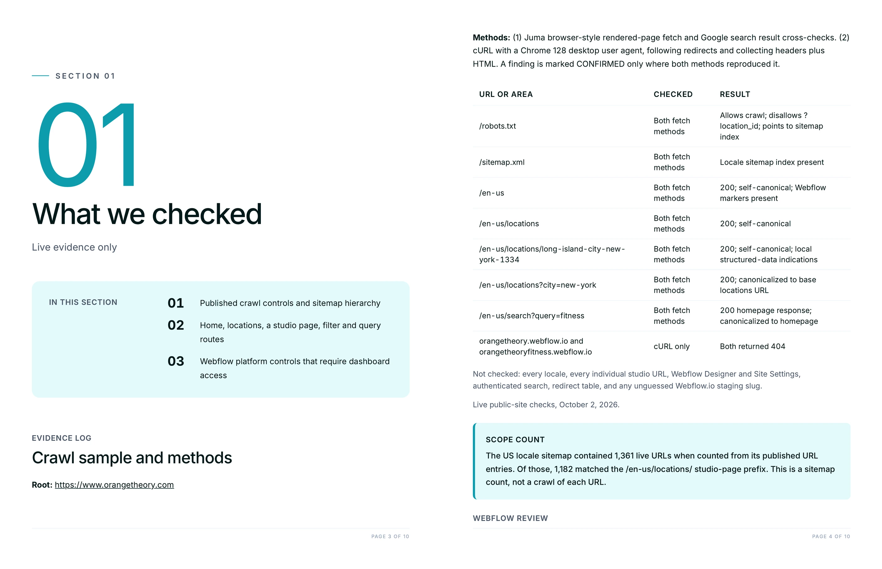 Evidence log and methods