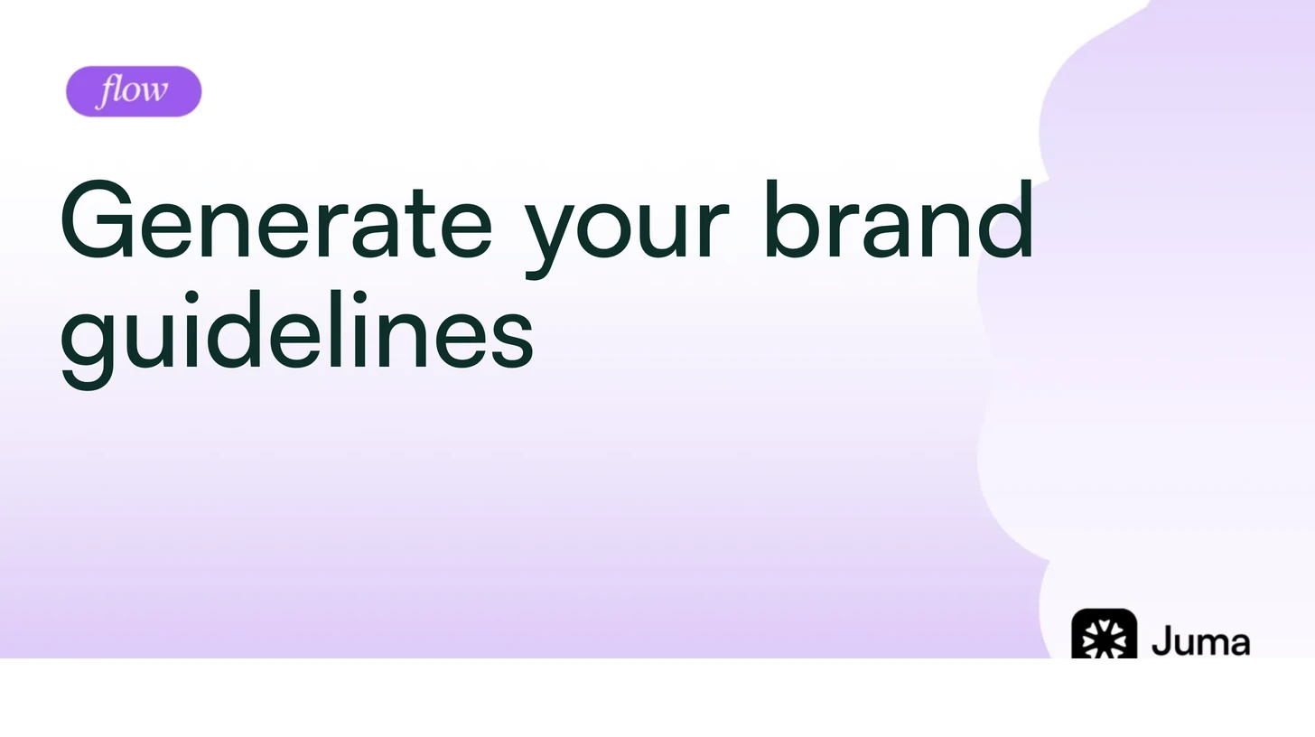 Generate your brand guidelines
