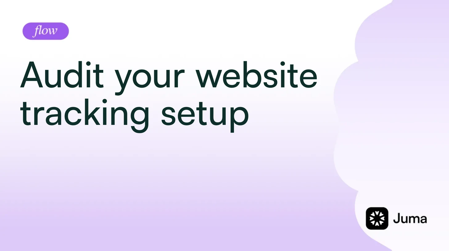 Audit your website tracking setup