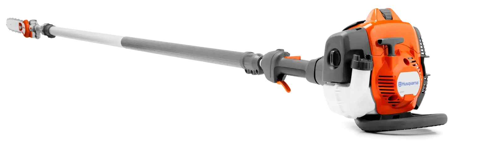 Husqvarna 525PT5S Hochentaster, orangefarben mit langem Schaft, für die Baumpflege.Professionelle Ausrüstung für Gartenarbeiten.