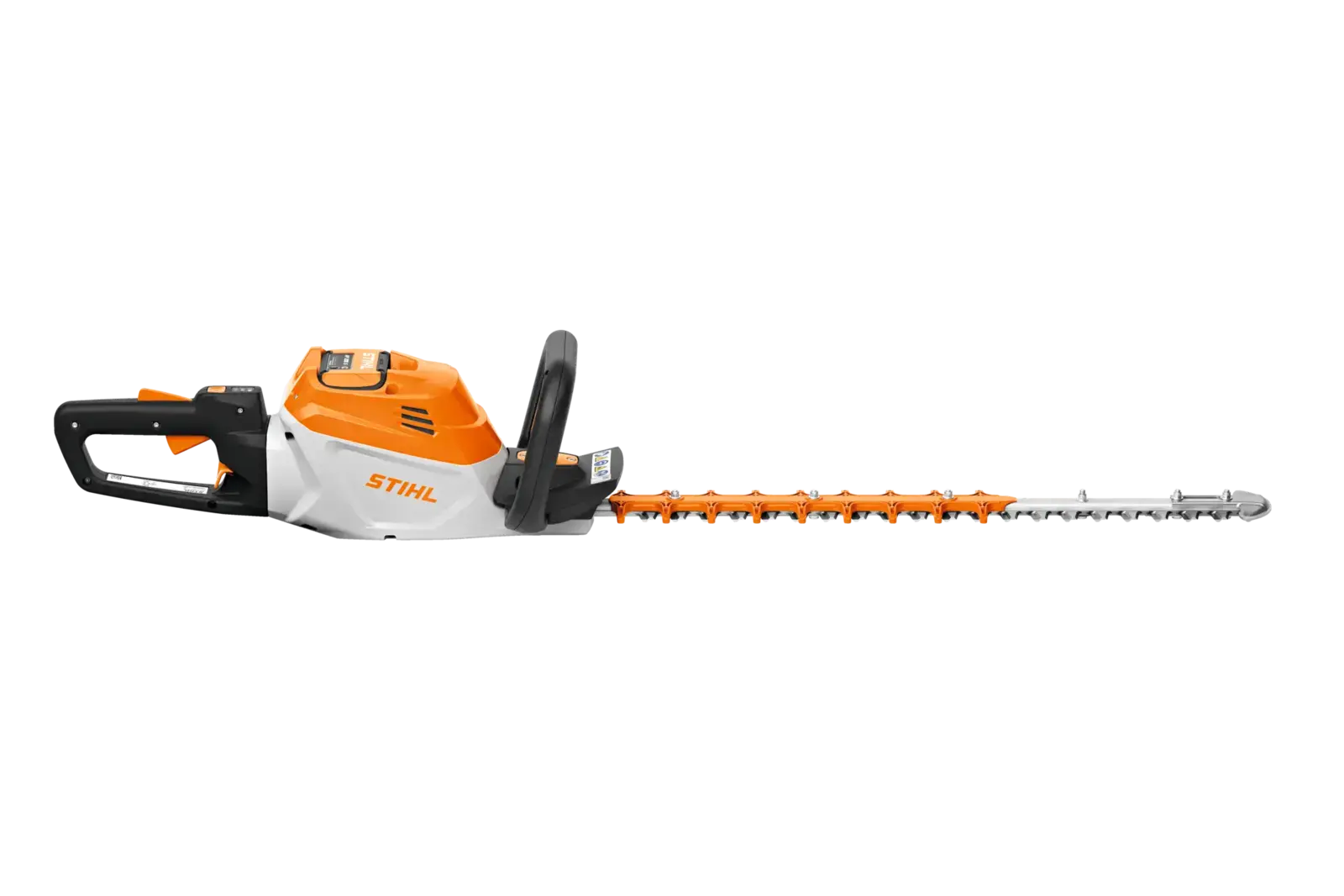 Stihl HSA140T Akkugeräte Heckenschere für präzises Trimmen von Hecken und Sträuchern.