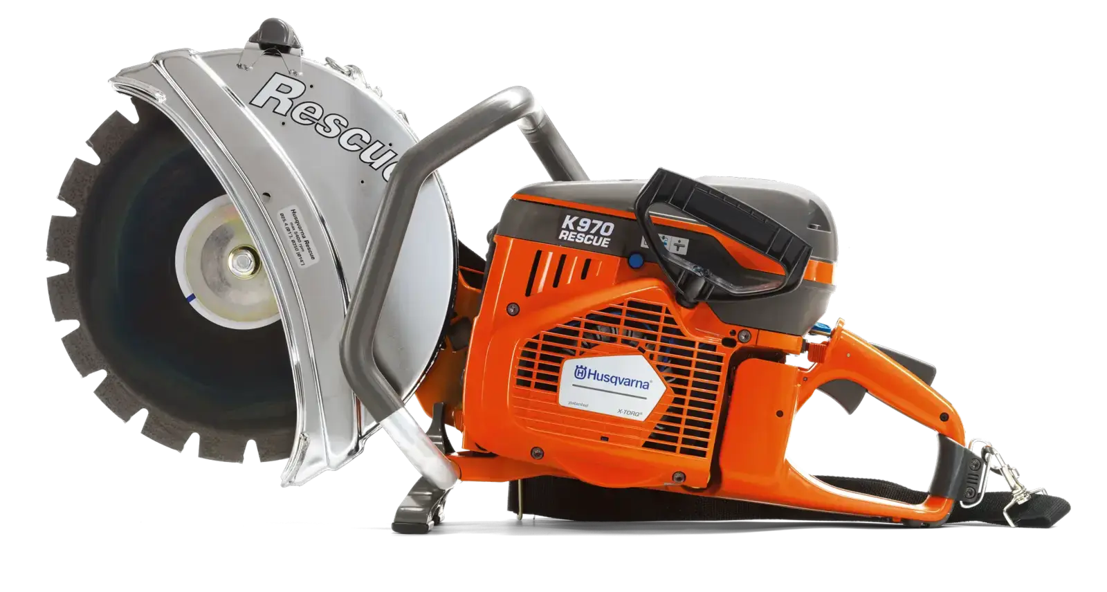 Husqvarna K970 RESCUE Trennschleifer: Leistungsstarkes Benzingerät für Rettungsdienste und anspruchsvolle Schneidarbeiten.