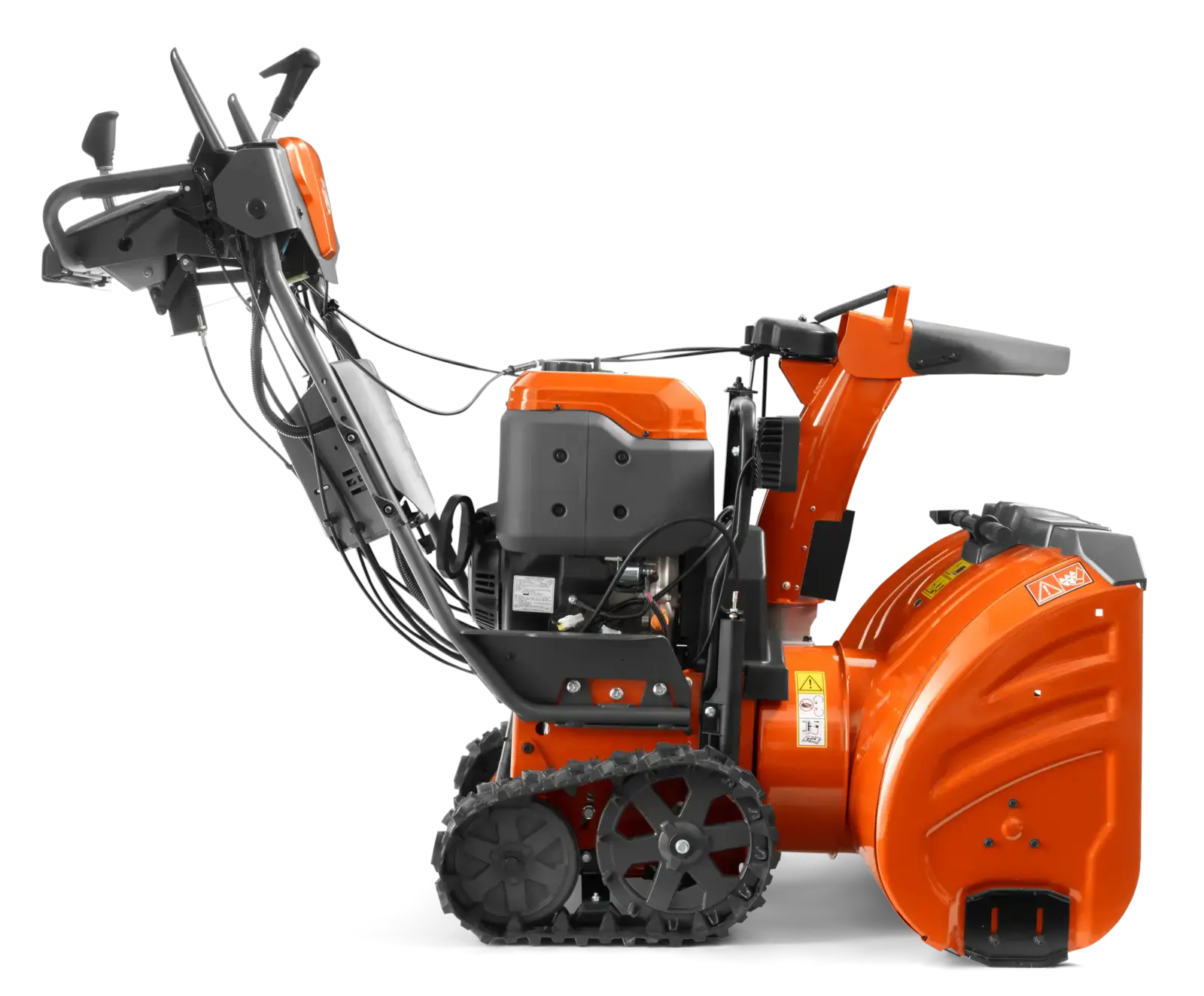 Husqvarna ST430T Schneefräse: Leistungsstarkes Benzingerät mit Raupenantrieb für anspruchsvolle Schneeräumung.
