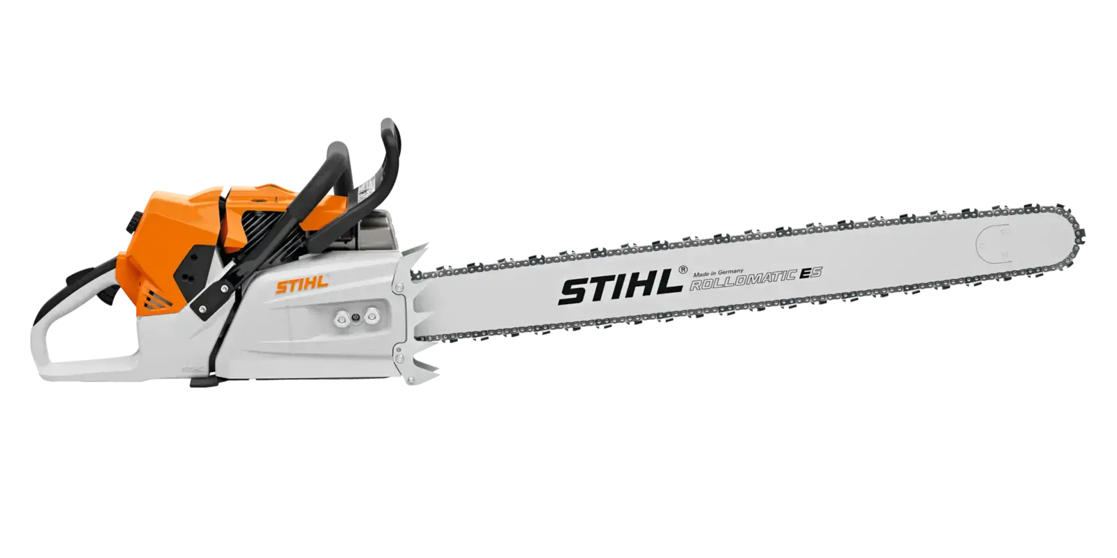 STIHL MS 881 Motorsäge, eine leistungsstarke Profi-Säge für Forstarbeiten und das Fällen von Starkholz, mit Rollomatic ES Schwert.