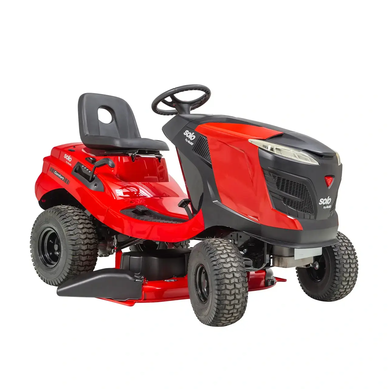 Roter Solo by Alko T18-111.4 HDS-A V2 Benzingeräte Rasentraktor. Leistungsstarker Aufsitzmäher für die professionelle Gartenpflege.