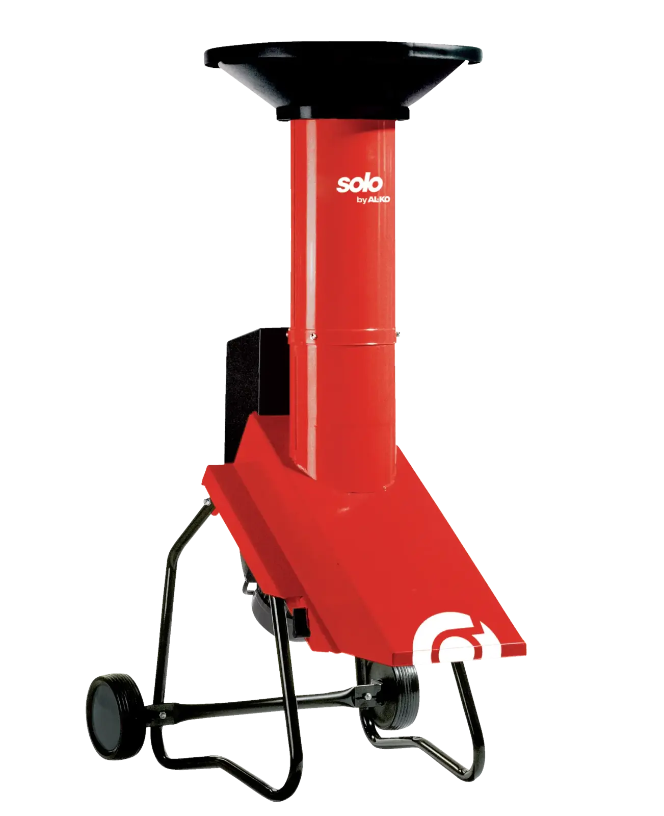 Solo by Alko TCS DUOTEC 2500 Elektrogeräte. Roter Gartenhäcksler für Äste und Grünschnitt, mit Trichter und Rädern für einfache Handhabung.