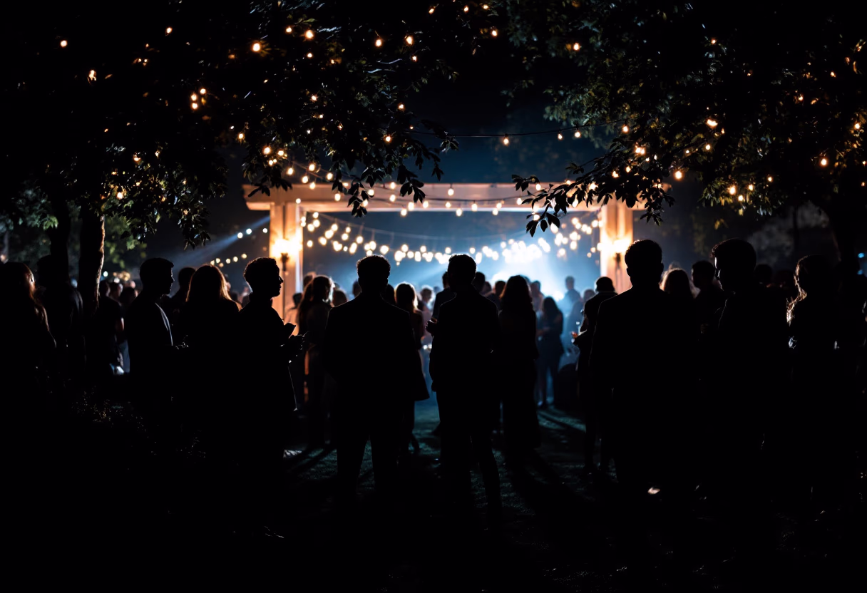 [charity event at night]