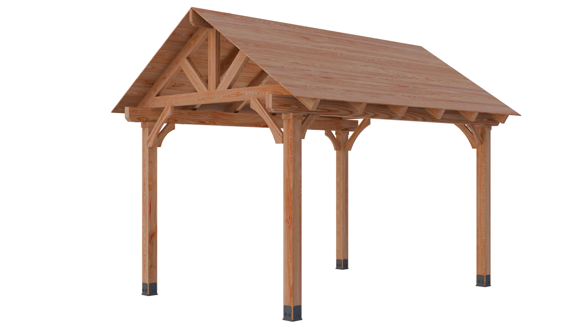 Upgrade your outdoor living space with our Western Red Cedar pavilion kits. Designed for both DIY homeowners and contractors, each kit arrives pre-cut, and easy to assemble. Create a beautiful, durable backyard feature in hours—not days. All lumber is 100% Appearance Grade rough sawn Western Red Cedar.