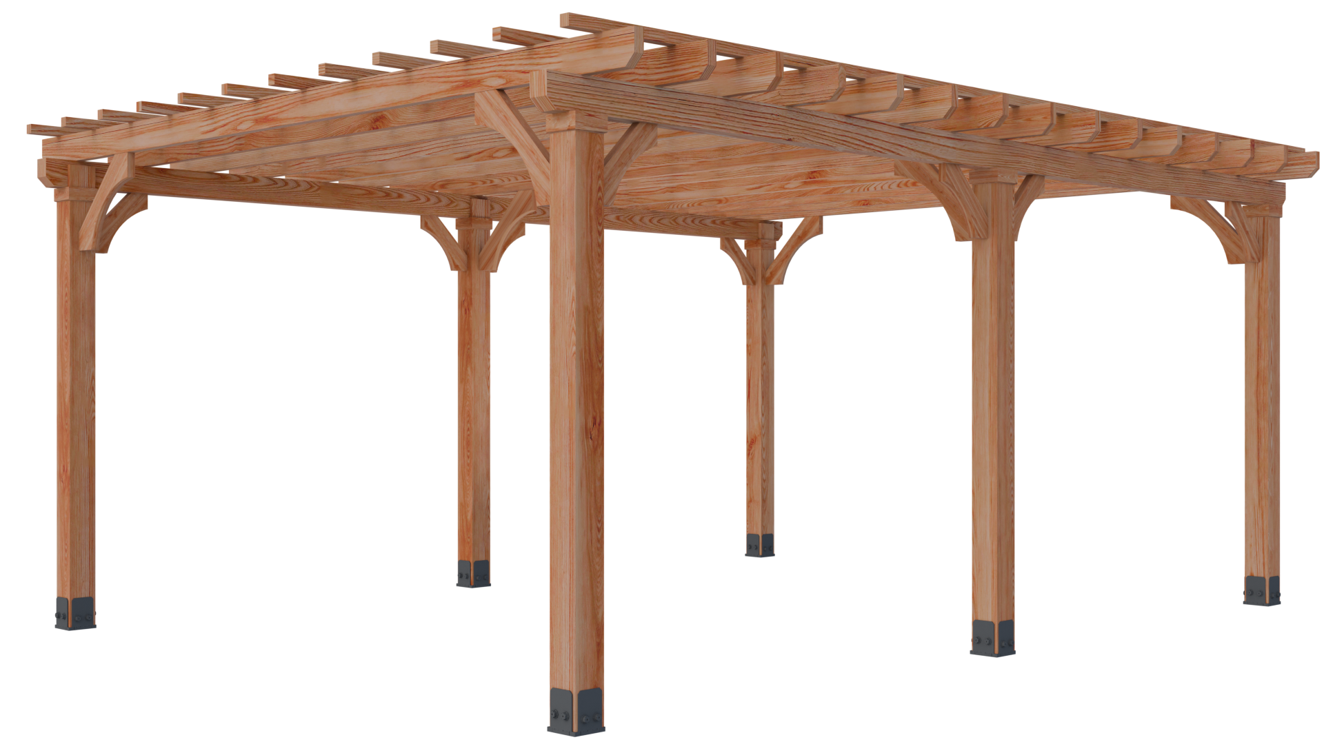 Upgrade your outdoor living space with our Western Red Cedar pergola kits. Designed for both DIY homeowners and contractors, each kit arrives pre-cut, and easy to assemble. Create a beautiful, durable backyard feature in hours—not days. All lumber is 100% Appearance Grade rough sawn Western Red Cedar.