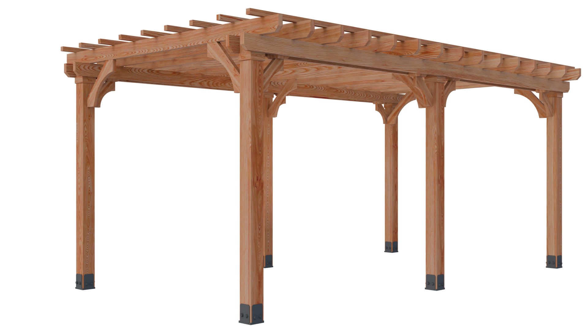 Upgrade your outdoor living space with our Western Red Cedar pergola kits. Designed for both DIY homeowners and contractors, each kit arrives pre-cut, and easy to assemble. Create a beautiful, durable backyard feature in hours—not days. All lumber is 100% Appearance Grade rough sawn Western Red Cedar.