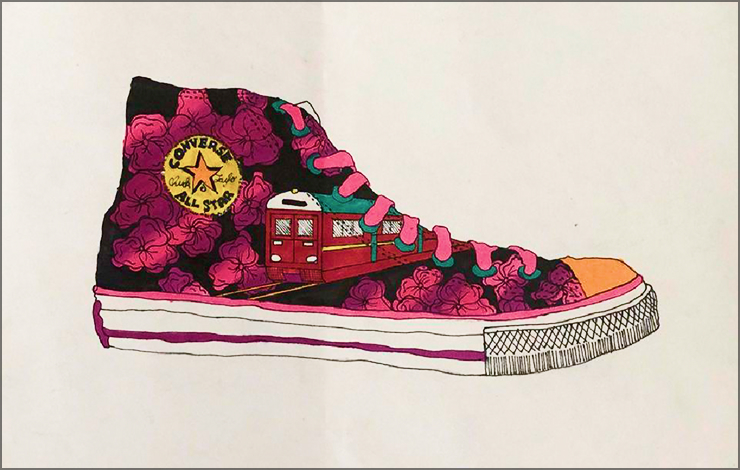 A Finished Shoe Design Drawing